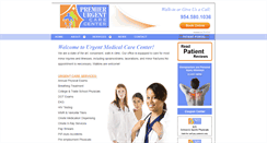 Desktop Screenshot of premierurgentcarefl.com